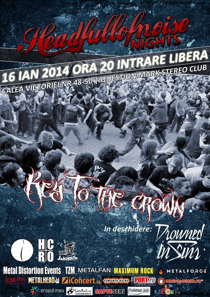 Concert Key To The Crown si Drowned In Sins in Bucuresti